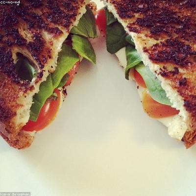 Pesto Caprese Toast